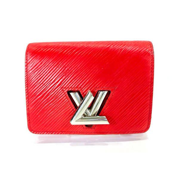 Authentic Epi Red LOUIS VUITTON Portefeuil LV Twist Compact Trifold Wallet - Picture 1 of 10
